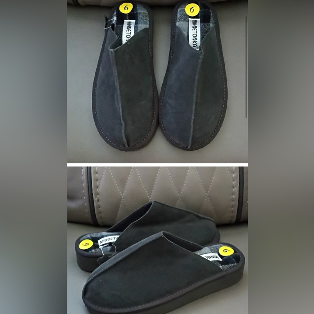 Minnetonka Women's Suede Leather Slippers